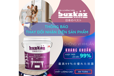 BUZKAZ Paint コレクション  - Thông báo thay đổi nhận diện sản phẩm 